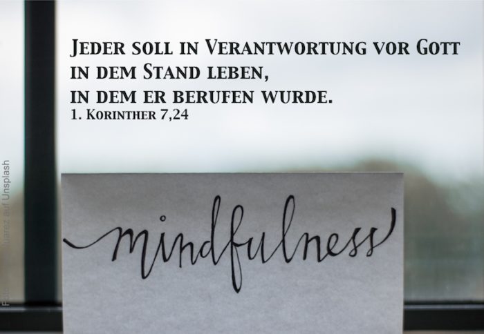 Schriftzug Mindfulness