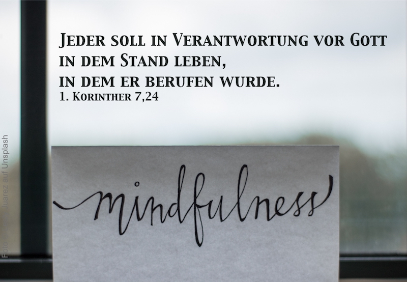 Schriftzug Mindfulness